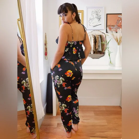 NIGHT BLOOMS SATIN SLEEP CAMI - Picture 5 of 7